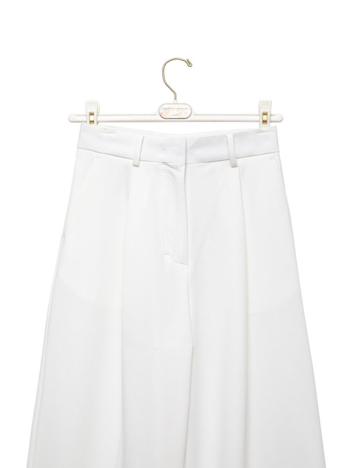 Paper Moon - Korean Women Fashion - #momslook - Tailoered One Pintuck Wide Slacks - 4
