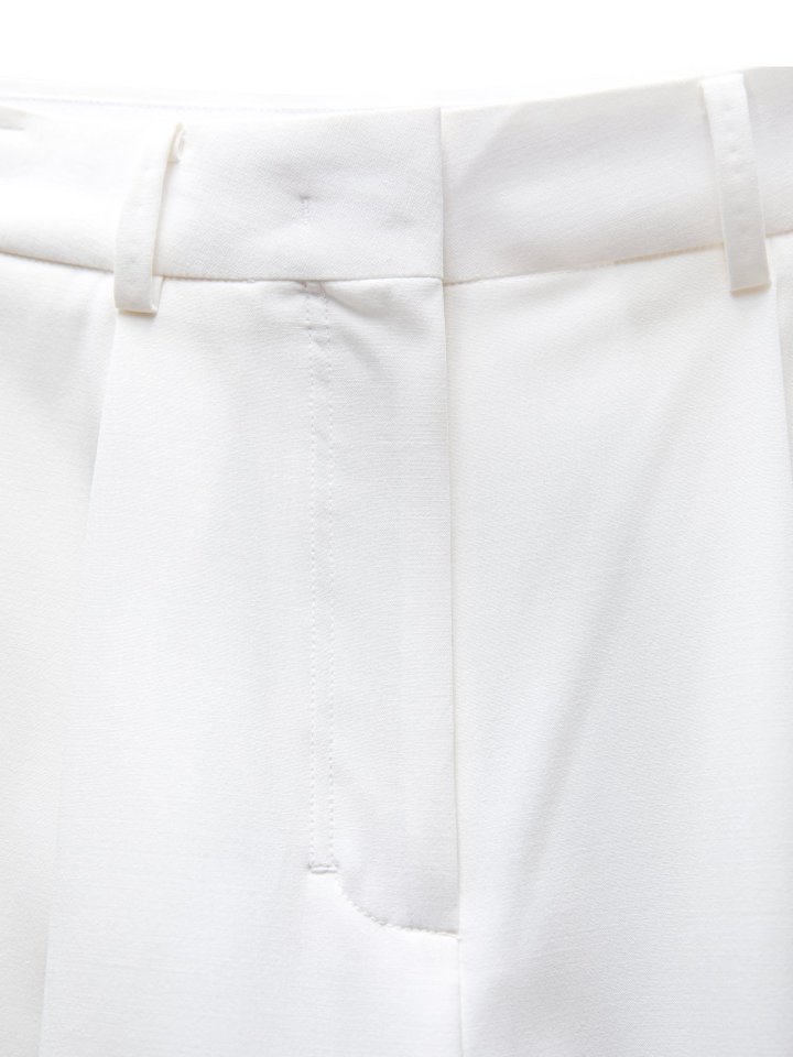Paper Moon - Korean Women Fashion - #momslook - Tailoered One Pintuck Wide Slacks - 5