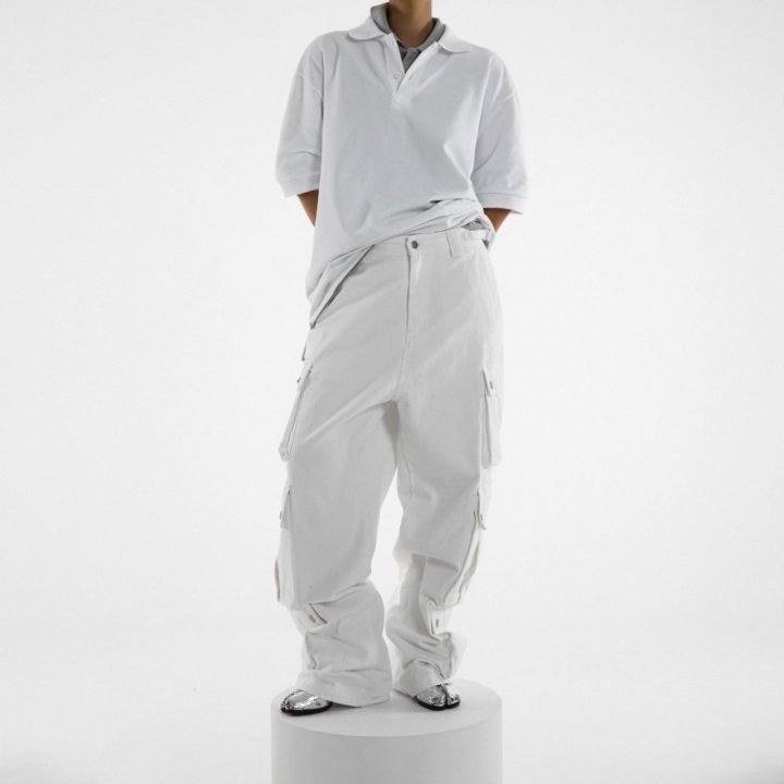 Paper Moon - Korean Women Fashion - #womensfashion - Classic Oversized Two Button PK Collar Polo Tee - 4