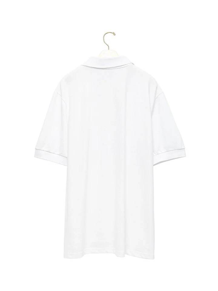 Paper Moon - Korean Women Fashion - #momslook - Classic Oversized Two Button PK Collar Polo Tee - 8