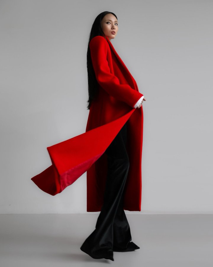 Paper Moon - Korean Women Fashion - #momslook - Virgin Wool Peak Lapel Tailored Maxi Coat - 3