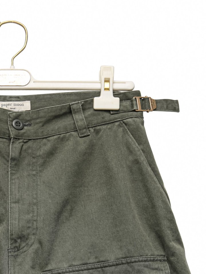 Paper Moon - Korean Women Fashion - #momslook - Washed Cotton Cargo Bermuda Shorts - 9