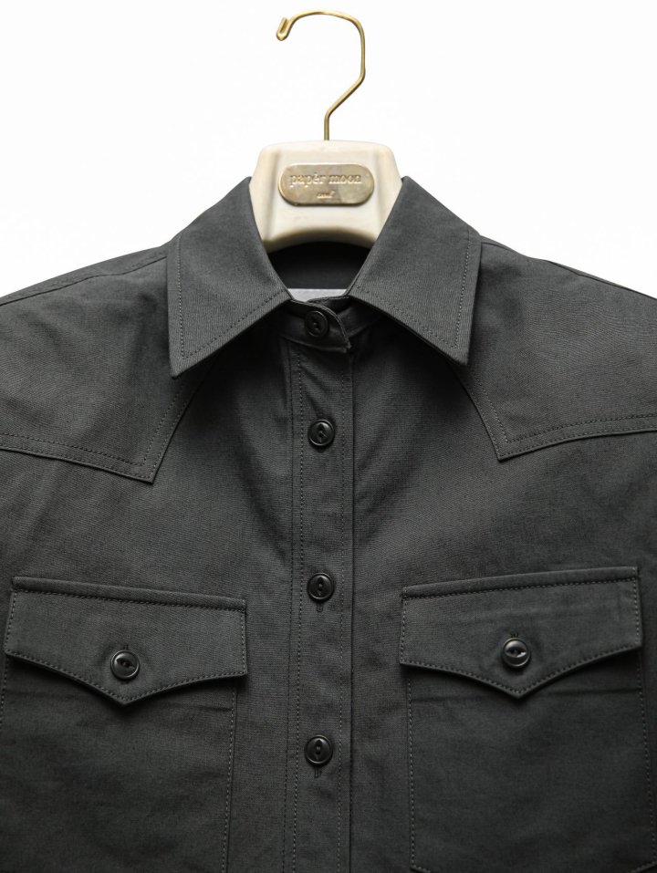 Paper Moon - Korean Women Fashion - #momslook - Heavy Cotton Padded Crop Shirt Jacket - 7