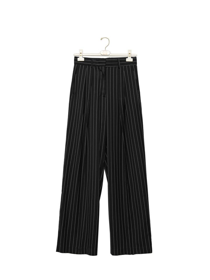 Paper Moon - Korean Women Fashion - #pursuepretty - Wide Pin Stripe Trousers - 6