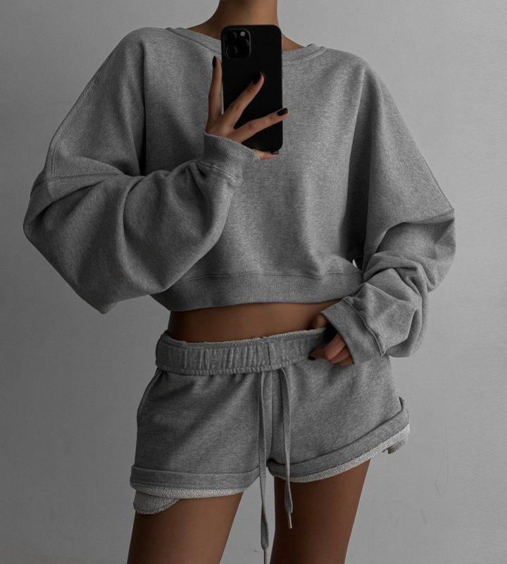 Paper Moon - Korean Women Fashion - #restrostyle - Jersey Sweat Shorts