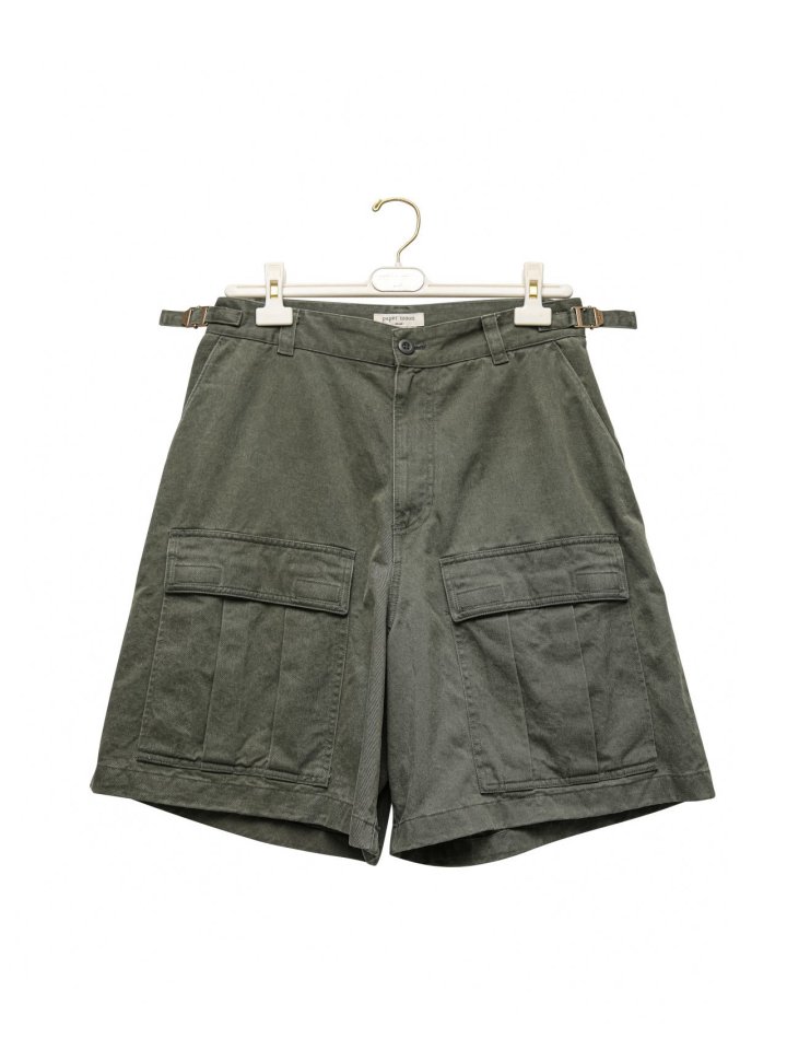 Paper Moon - Korean Women Fashion - #shopsmall - Washed Cotton Cargo Bermuda Shorts - 6