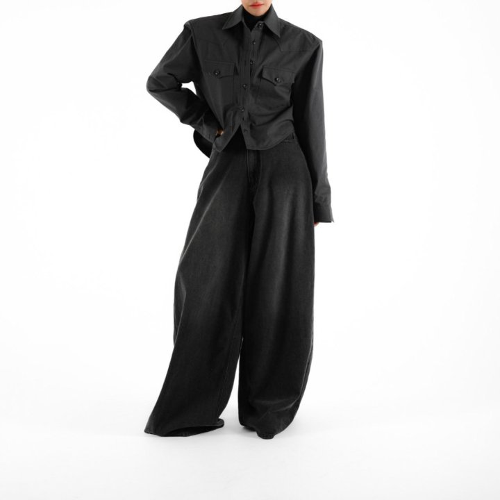 Paper Moon - Korean Women Fashion - #thatsdarling - Heavy Cotton Padded Crop Shirt Jacket - 3