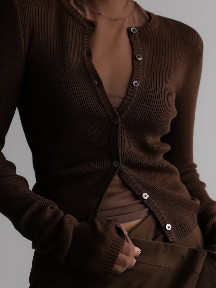 Paper Moon - Korean Women Fashion - #thelittlethings - Ribbed Button Down Knit Cardigan - 5
