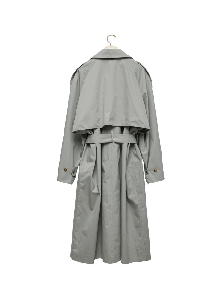 Paper Moon - Korean Women Fashion - #vintageinspired - Classic Oversized Vintage Trench Coat - 11