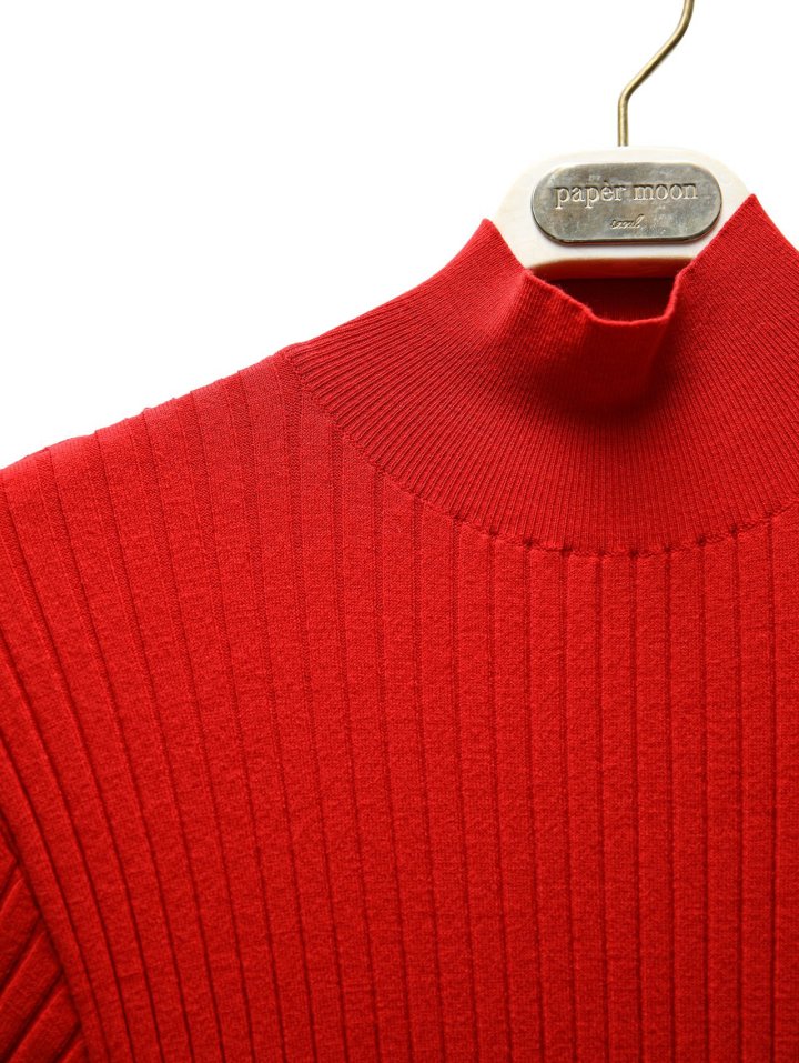 Paper Moon - Korean Women Fashion - #vintageinspired - Classic Rib Half Turtleneck Knit Top - 7