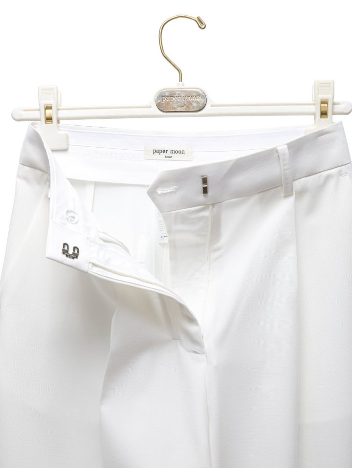 Paper Moon - Korean Women Fashion - #vintagekidsstyle - Tailoered One Pintuck Wide Slacks - 8