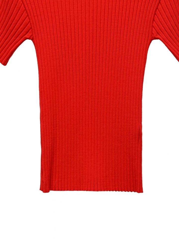 Paper Moon - Korean Women Fashion - #vintagekidsstyle - Classic Rib Half Turtleneck Knit Top - 8