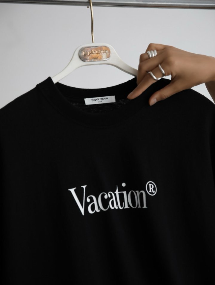 Paper Moon - Korean Women Fashion - #womensfashion - Vacation Print Pigment Tee