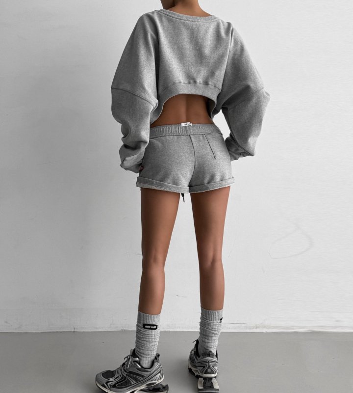 Paper Moon - Korean Women Fashion - #womensfashion - Jersey Sweat Shorts - 7