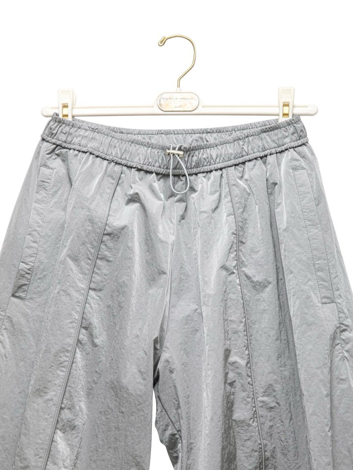 Paper Moon - Korean Women Fashion - #womensfashion - Nylon Drawstring Wide Twist Pattern Trousers - 11