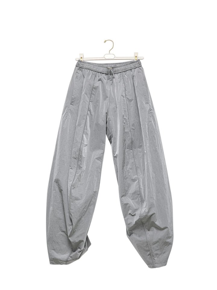 Paper Moon - Korean Women Fashion - #womensfashion - Nylon Drawstring Wide Twist Pattern Trousers - 9
