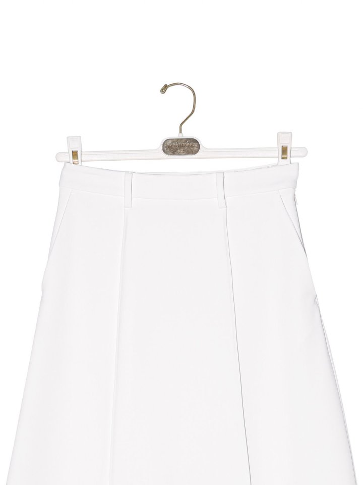 Paper Moon - Korean Women Fashion - #womensfashion - Pintuck Maxi Flare Skirt - 8