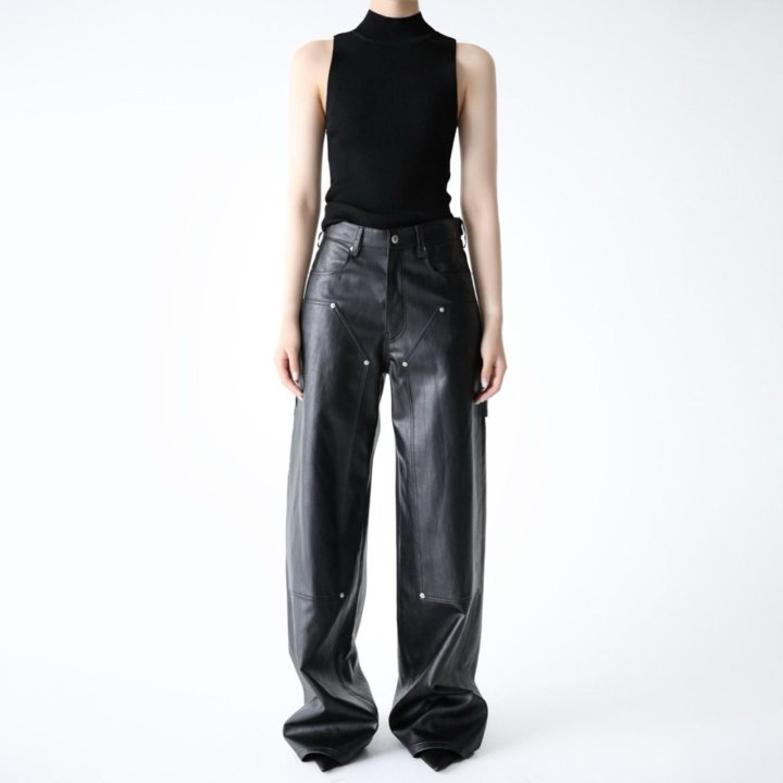 Paper Moon - Korean Women Fashion - #womensfashion - Vivid Vegan Carpender Trouser