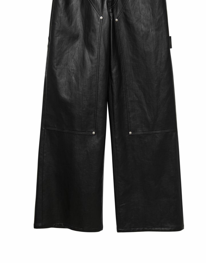 Paper Moon - Korean Women Fashion - #womensfashion - Vivid Vegan Carpender Trouser - 11
