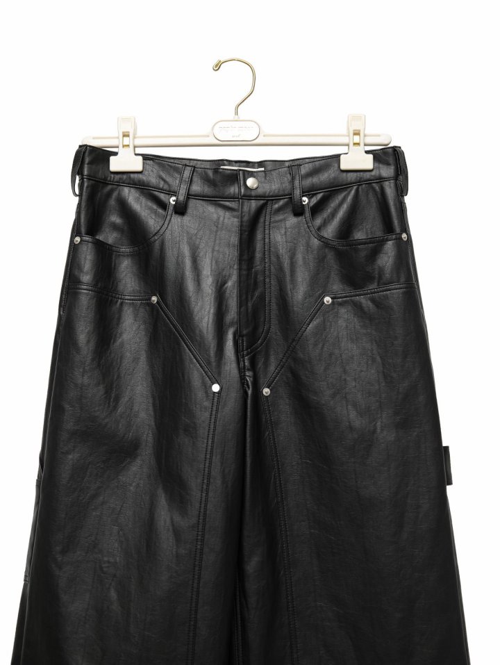 Paper Moon - Korean Women Fashion - #womensfashion - Vivid Vegan Carpender Trouser - 9