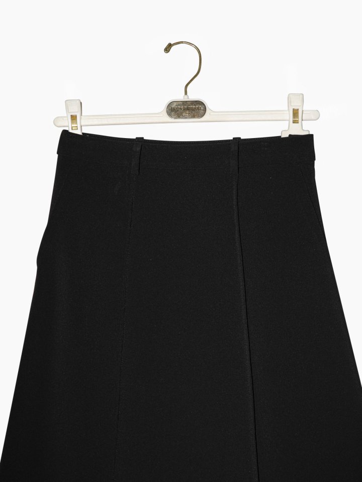 Paper Moon - Korean Women Fashion - #womensfashion - Pintuck Detail Maxi Flare Skirt - 7