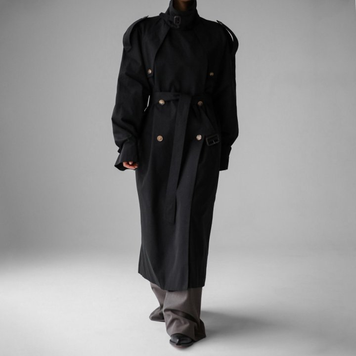 Paper Moon - Korean Women Fashion - #womensfashion - Classic Oversized Vintage Trench Coat - 2