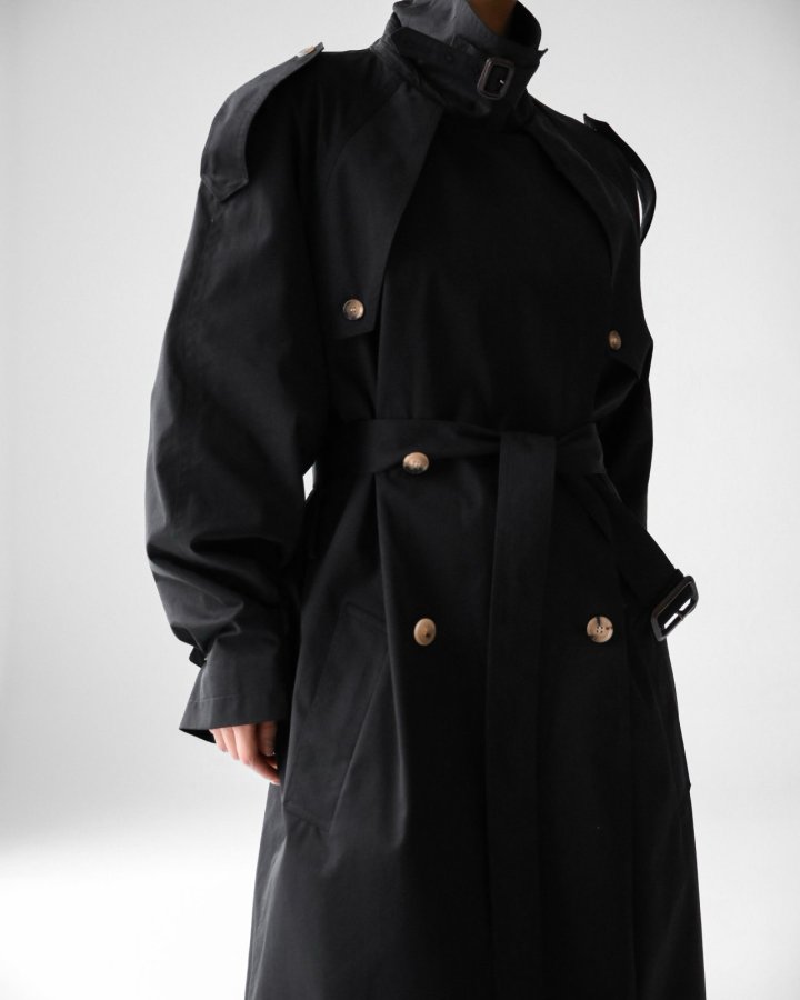 Paper Moon - Korean Women Fashion - #momslook - Classic Oversized Vintage Trench Coat - 4