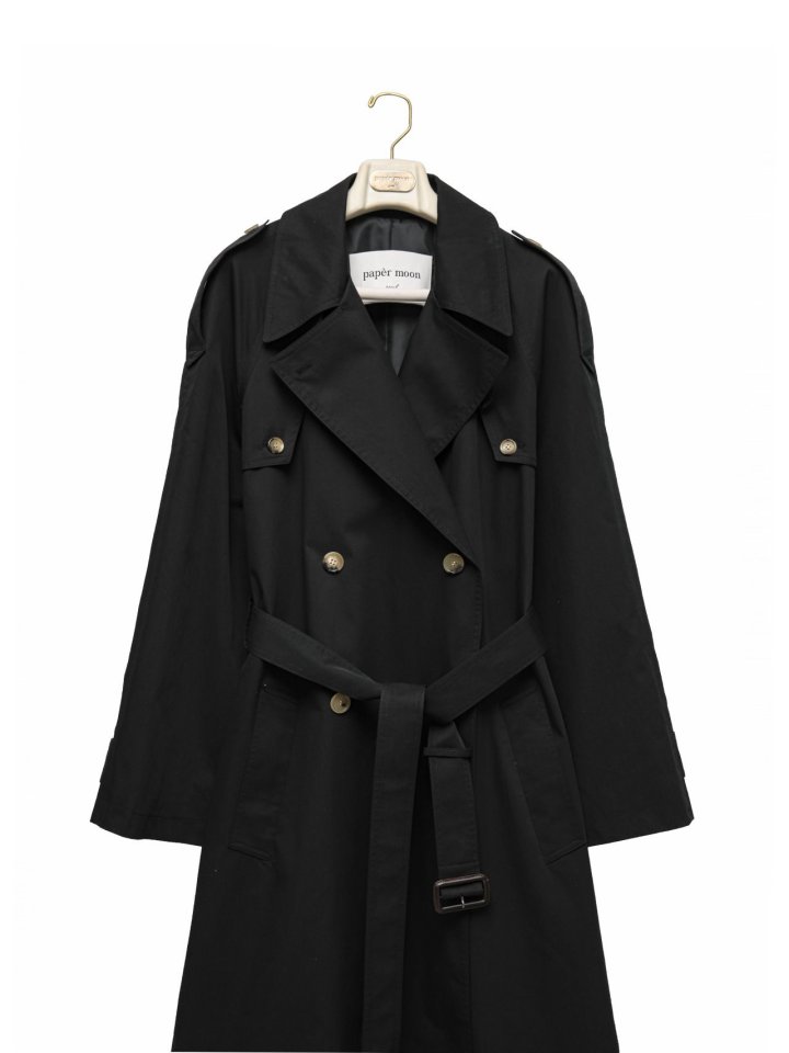 Paper Moon - Korean Women Fashion - #womensfashion - Classic Oversized Vintage Trench Coat - 8
