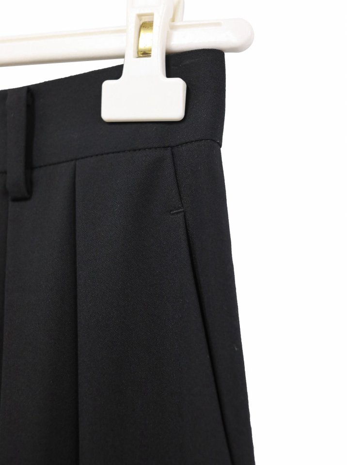 Paper Moon - Korean Women Fashion - #womensfashion - Low Waist Double Pleats Wide Trouser - 6