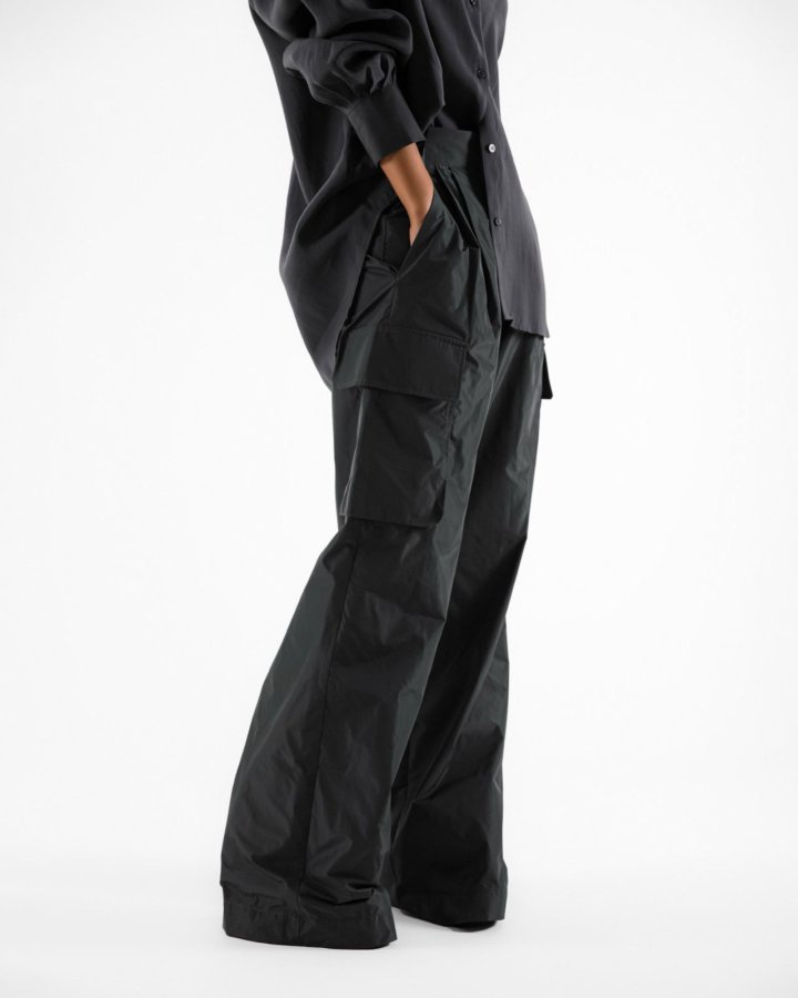 Paper Moon - Korean Women Fashion - #womensfashion - Nylon Cargo Wide Slacks - 6