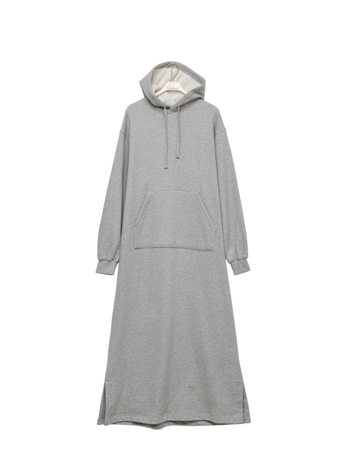 Paper Moon - Korean Women Fashion - #womensfashion - Maxi Length Hoodie Slit Detail Dress - 6