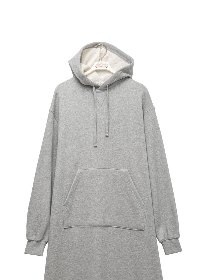 Paper Moon - Korean Women Fashion - #womensfashion - Maxi Length Hoodie Slit Detail Dress - 8