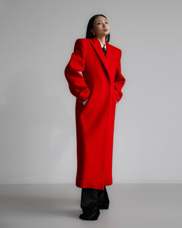 Paper Moon - Korean Women Fashion - #momslook - Virgin Wool Peak Lapel Tailored Maxi Coat - 4