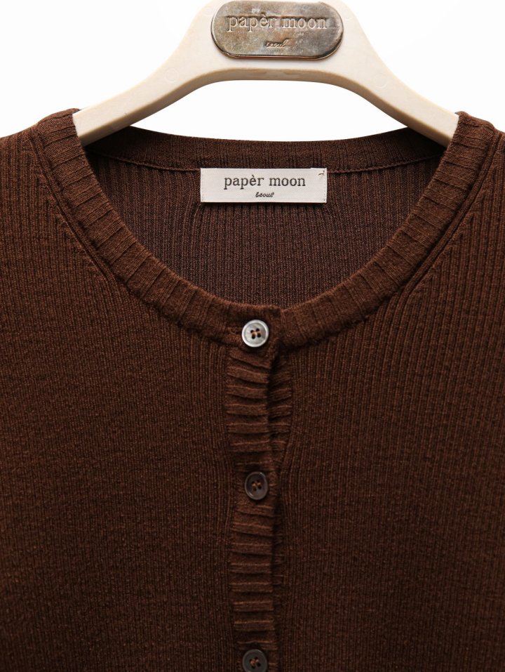 Paper Moon - Korean Women Fashion - #womensfashion - Ribbed Button Down Knit Cardigan - 9