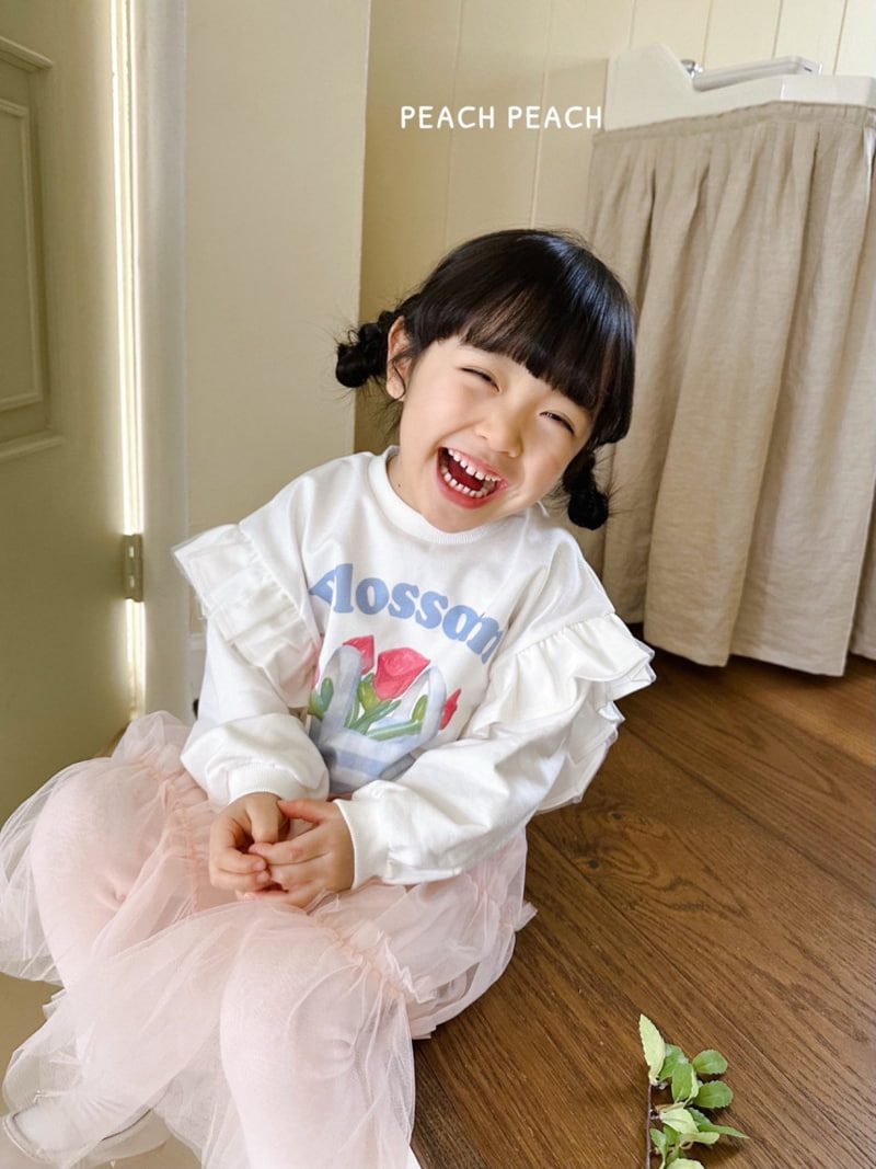 Peach Peach - Korean Children Fashion - #childofig - Blossom Sweatshirts - 8
