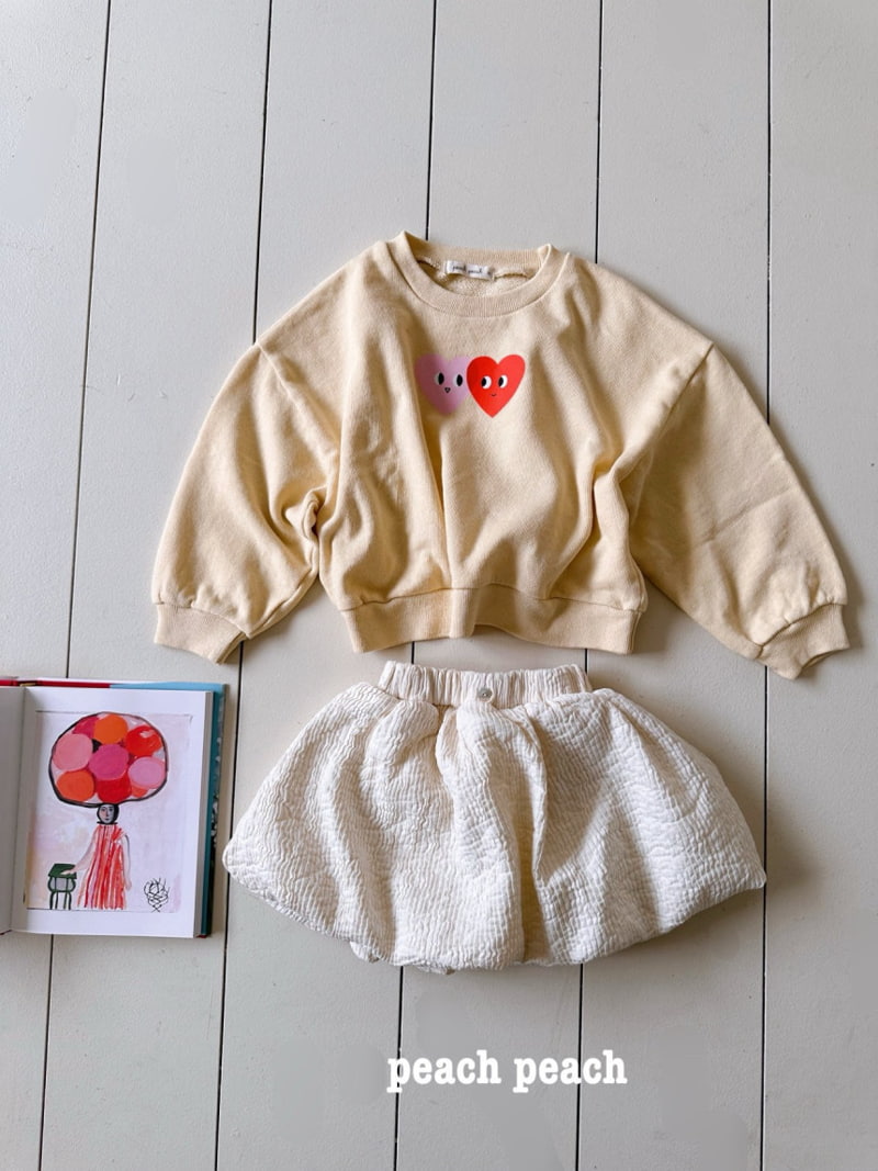 Peach Peach - Korean Children Fashion - #designkidswear - Heart Sweatshirts - 5