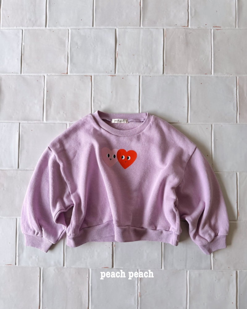 Peach Peach - Korean Children Fashion - #fashionkids - Heart Sweatshirts - 7