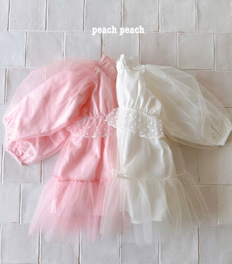 Peach Peach - Korean Children Fashion - #kidzfashiontrend - Lucy One-piece