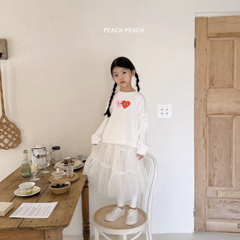 Peach Peach - Korean Children Fashion - #kidzfashiontrend - Heart Sweatshirts - 10