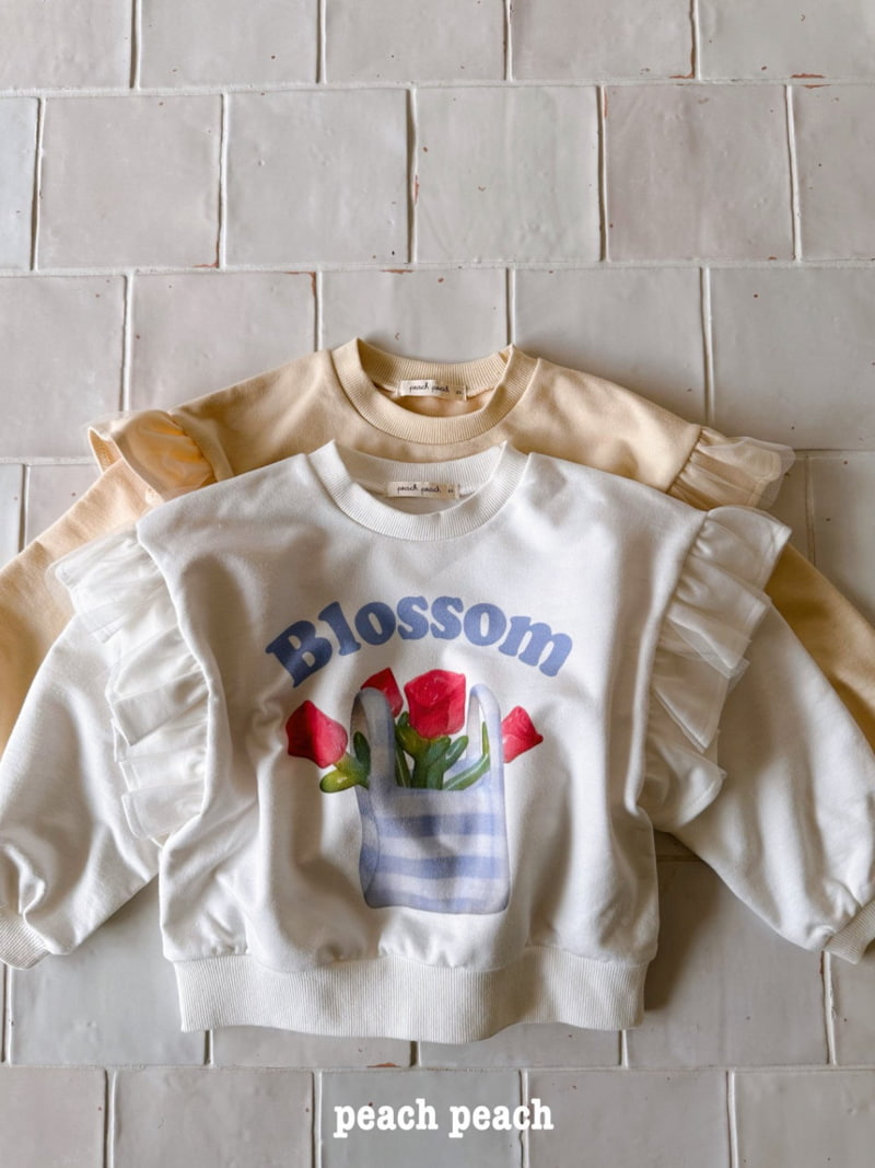 Peach Peach - Korean Children Fashion - #magicofchildhood - Blossom Sweatshirts - 2