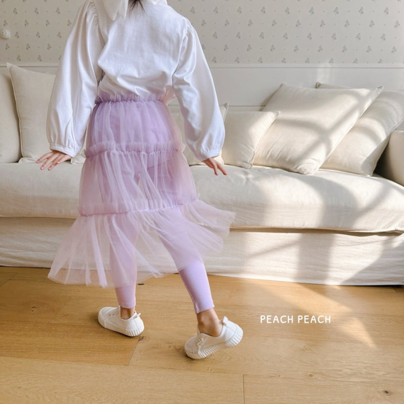 Peach Peach - Korean Children Fashion - #magicofchildhood - Sugar Tutu Skirt Leggings - 9