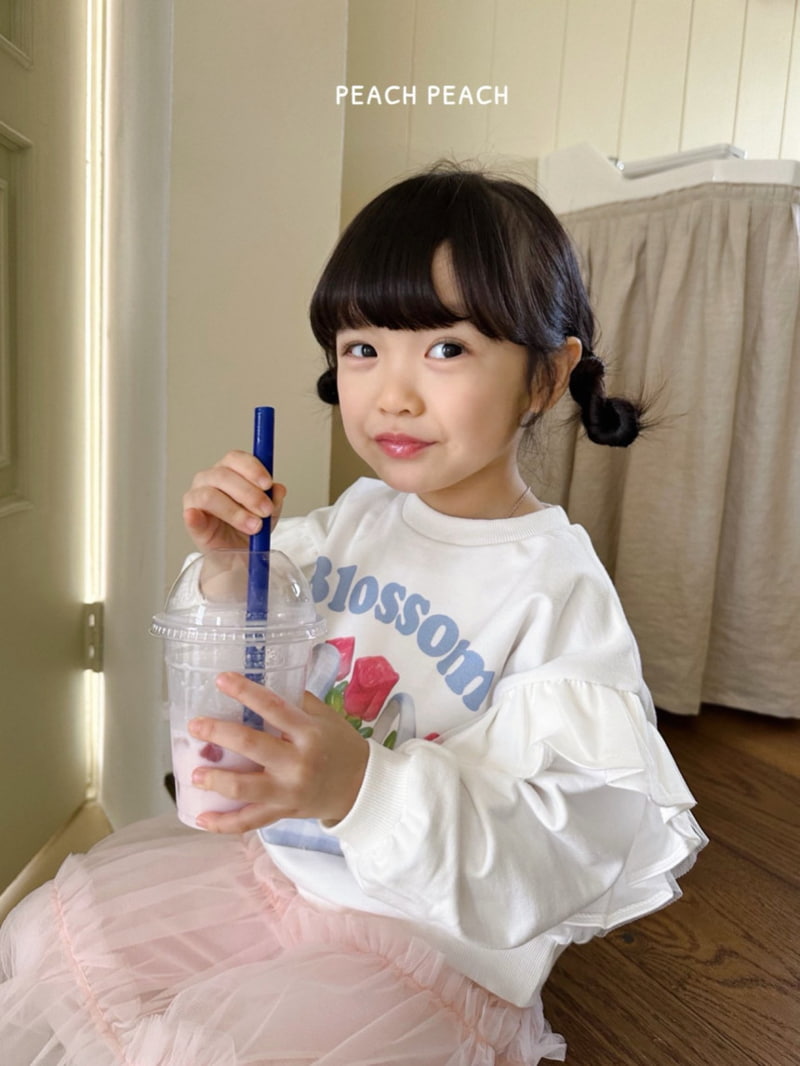Peach Peach - Korean Children Fashion - #stylishchildhood - Blossom Sweatshirts - 7
