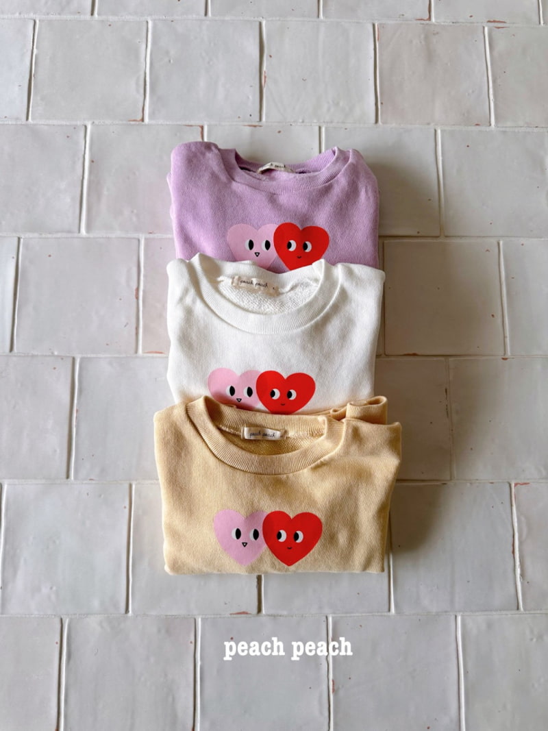 Peach Peach - Korean Children Fashion - #stylishchildhood - Heart Sweatshirts - 2