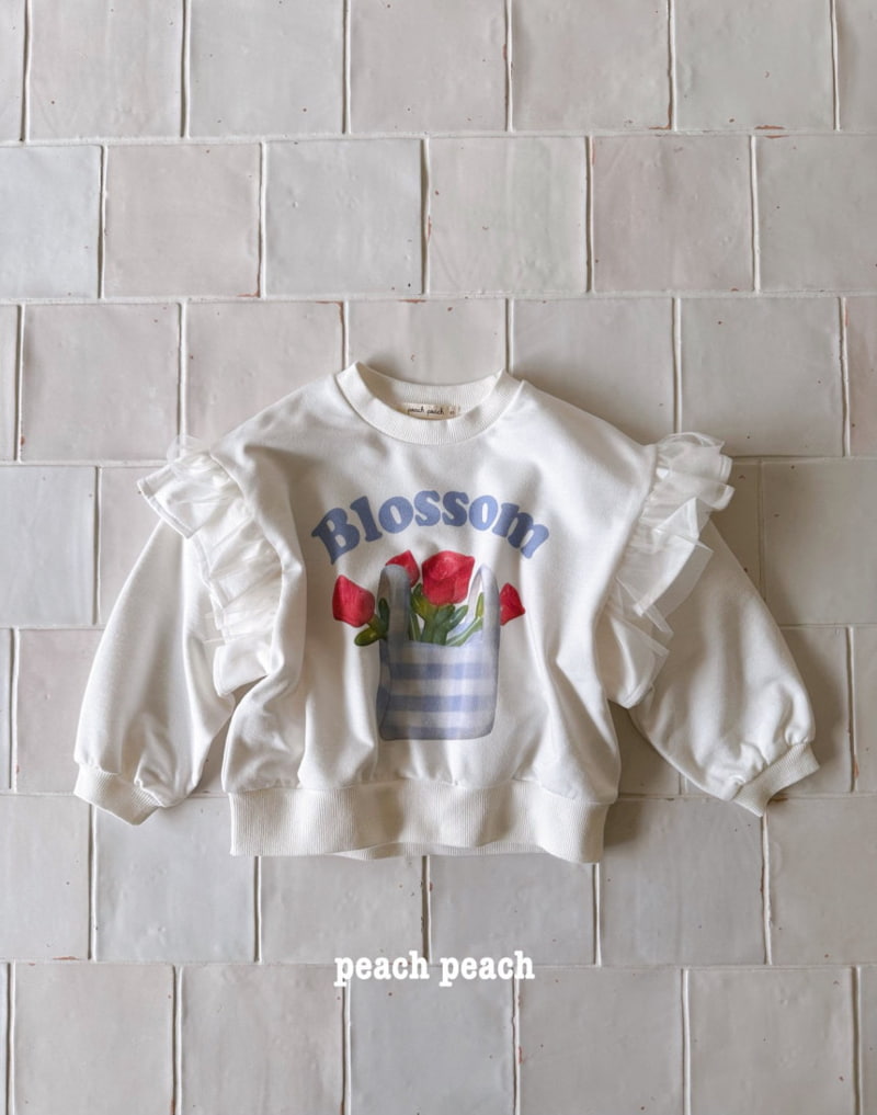 Peach Peach - Korean Children Fashion - #todddlerfashion - Blossom Sweatshirts - 5