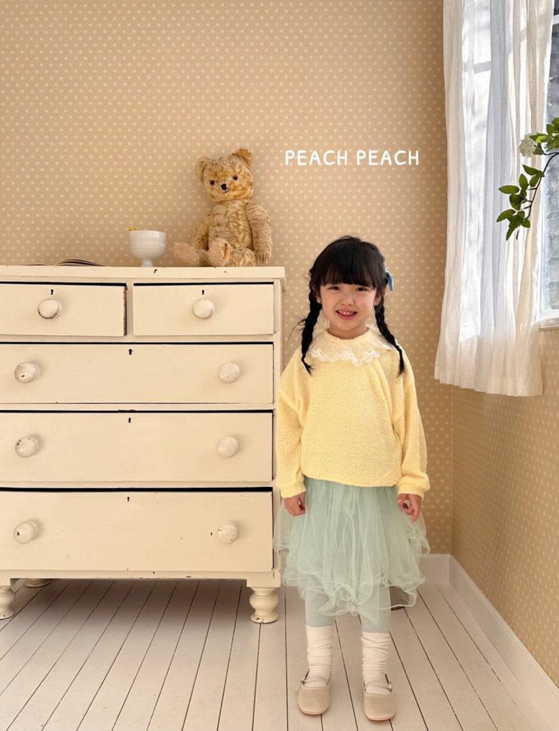 Peach Peach - Korean Children Fashion - #toddlerclothing - Creamy Knit - 9