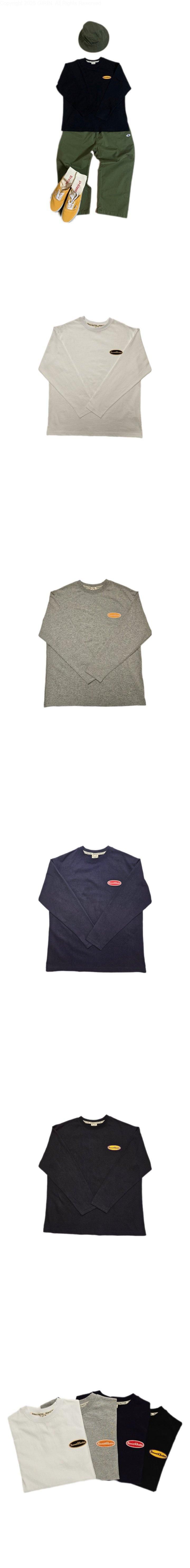 Peanut & Butter - Korean Children Fashion - #childofig - Wappen Plain Long Sleeve Tee