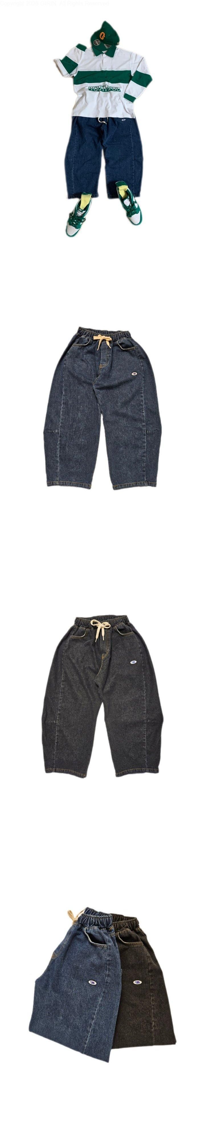 Peanut & Butter - Korean Children Fashion - #toddlerclothing - Pin-tuck Denim Pants