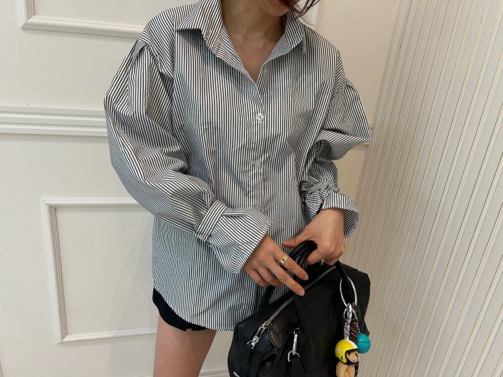 Pearls room - Korean Women Fashion - #momslook - Viso Shirt