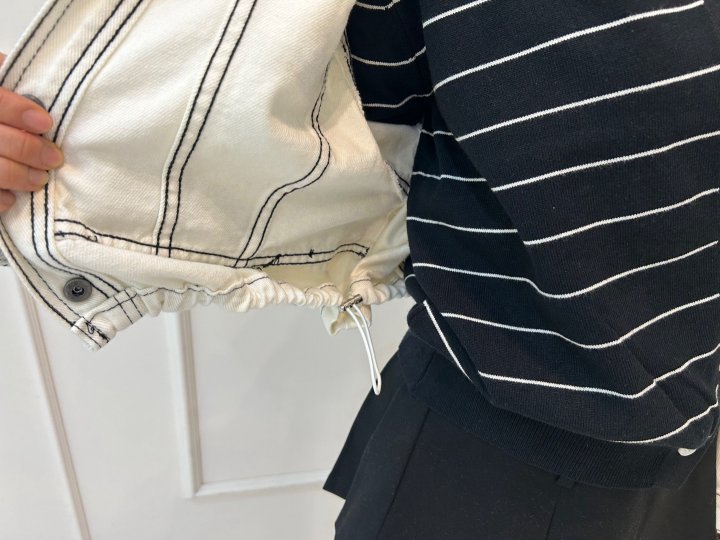Pearls room - Korean Women Fashion - #momslook - Stitch Jacket - 8