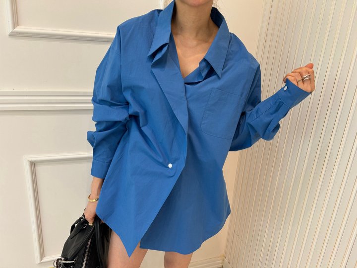 Pearls room - Korean Women Fashion - #momslook - Modern Shirt - 5